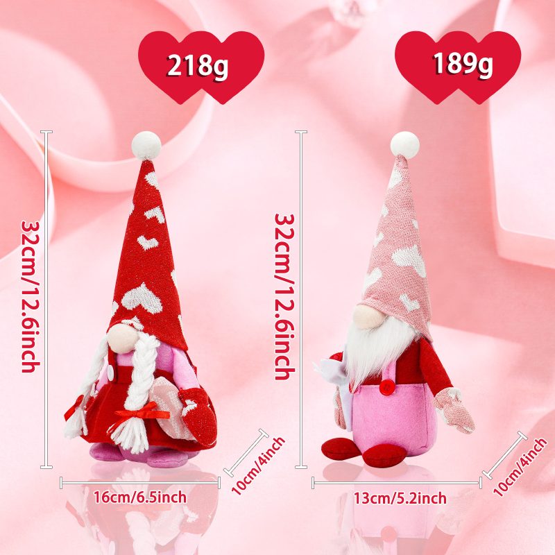 Valentine's Day Love Rose Faceless Baby Decorations - Image 3