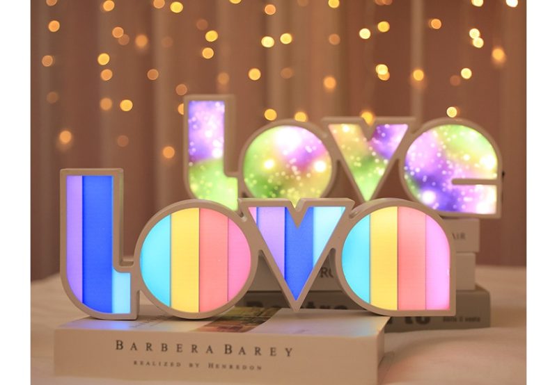 Valentines Day Decor LED LOVE Light Valentines Day Gift For Girlfriend Bithday Wedding Party Decoration Romantic Wedding Decor - Image 5